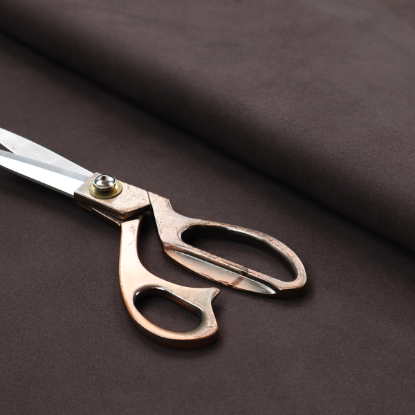 Annecy Water Repellent Velvet in Truffle. The fabric displays a dense, low-profile pile with a soft matte finish in a deep, sophisticated chocolate brown. This high-performance upholstery material offers a plush texture and a specialized water-resistant coating for superior durability.