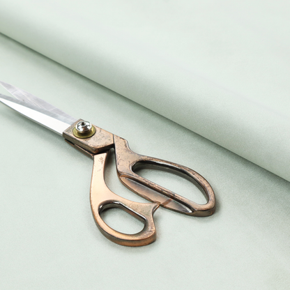 Annecy Water Repellent Velvet in Duck Egg. The fabric features a dense, plush pile with a soft matte finish in a very pale, cool-toned minty blue. This high-performance upholstery material offers a luxurious feel and a specialized water-resistant coating for superior durability and a serene, modern aesthetic.