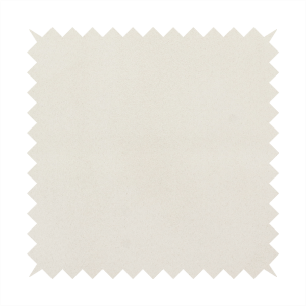 Annecy Water Repellent Velvet in light grey. The fabric features a dense, plush pile with a clean, matte finish in a brilliant pure white. This high-performance upholstery material offers a luxurious feel and a specialized water-resistant coating for superior durability.