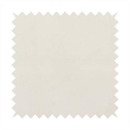 Annecy Water Repellent Velvet in light grey. The fabric features a dense, plush pile with a clean, matte finish in a brilliant pure white. This high-performance upholstery material offers a luxurious feel and a specialized water-resistant coating for superior durability.