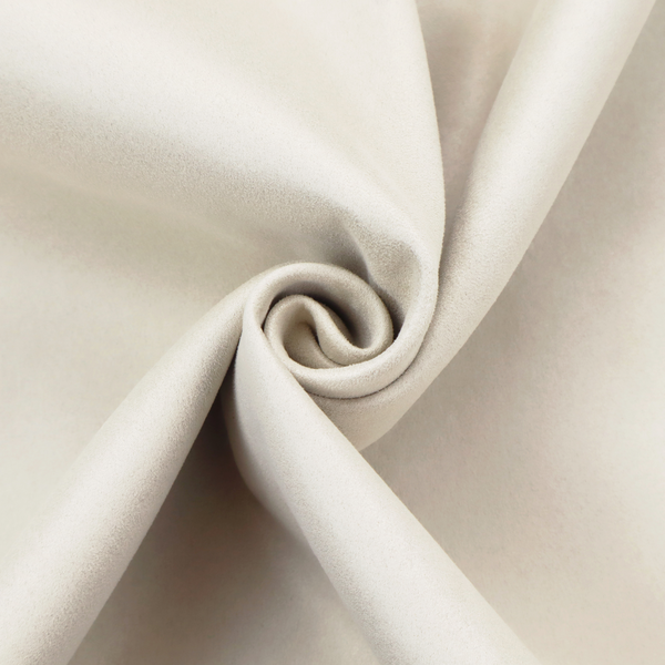 Annecy Water Repellent Velvet in light grey. The fabric features a dense, plush pile with a clean, matte finish in a brilliant pure white. This high-performance upholstery material offers a luxurious feel and a specialized water-resistant coating for superior durability.