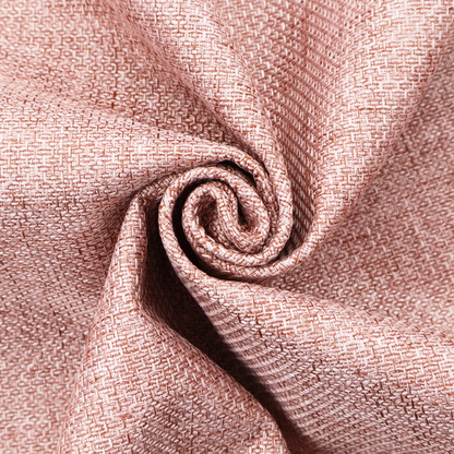 A tightly woven fabric in a dusty rose or muted terracotta colour, featuring a textured basket-weave pattern.