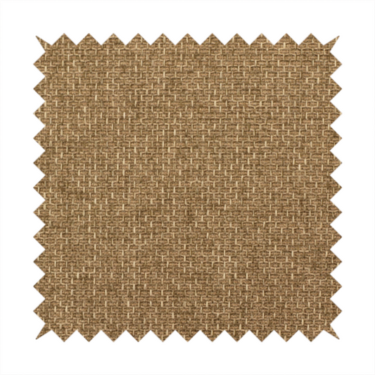 A tightly woven fabric in a neutral, earthy khaki shade, featuring a distinct, structured basket-weave pattern.