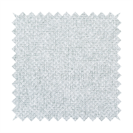 A tightly woven fabric in a bright, airy, and cool-toned silvery white, featuring a distinct, structured basket-weave pattern.