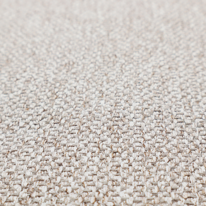 A multi-tonal, textured basket weave in a sophisticated blend of beige, taupe, and off-white yarns.
