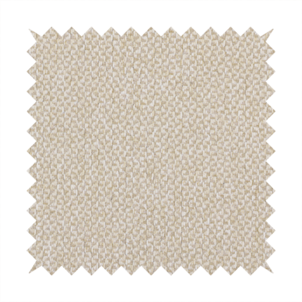 This fabric features a tight, structured basket weave in a soft, warm sand or light tan tone.