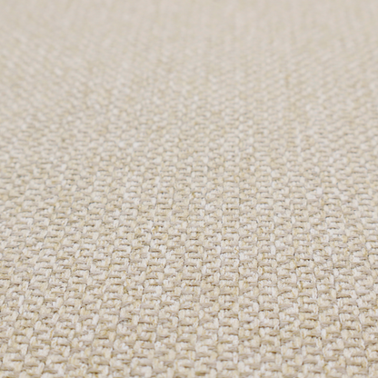 This fabric features a tight, structured basket weave in a soft, warm sand or light tan tone.