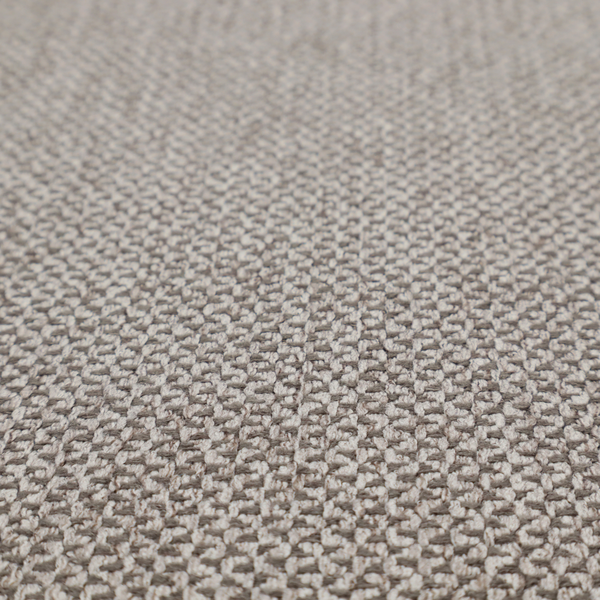 This fabric features a tight, structured basket weave in a versatile, mid-tone grey.