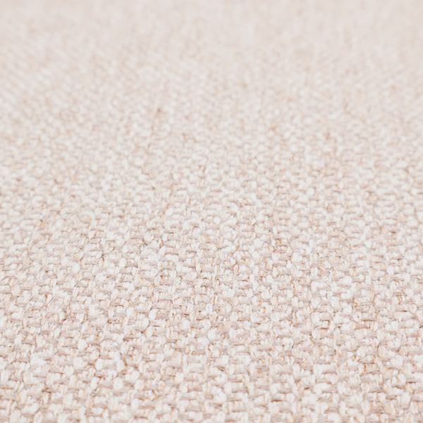 This fabric features a delicate, fine-grained basket weave in a soft, light blush or warm champagne tone.