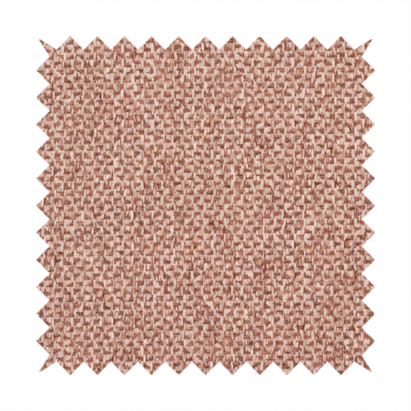 This fabric features a tight, structured basket weave in a warm, muted copper or terra-cotta tone.