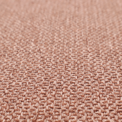 This fabric features a tight, structured basket weave in a warm, muted copper or terra-cotta tone.