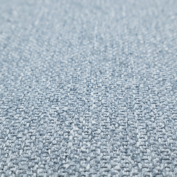 This fabric features a tight, structured basket weave in a soft, cool-toned sky blue.