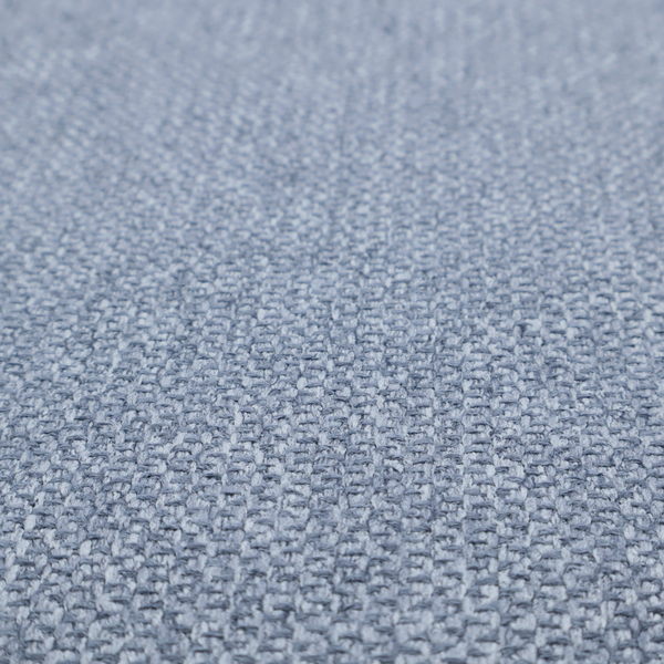 This fabric features a tight, structured basket weave in a rich, mid-tone slate blue.