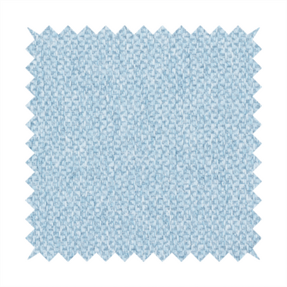 This fabric features a tight, structured basket weave in a soft, airy powder blue.