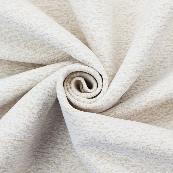 A textured, off-white or cream-coloured weave. It has a bouclé-like or chunky, nubby appearance with a slightly irregular, multidimensional surface that gives it a cosy, organic, and tactile quality.