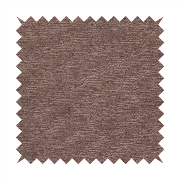 A rich, deep chocolate-brown weave with a sophisticated, textured finish. It is crafted with a dense, nubby construction that creates a subtle horizontal ribbing effect, providing both visual depth and a tactile, grounded feel.