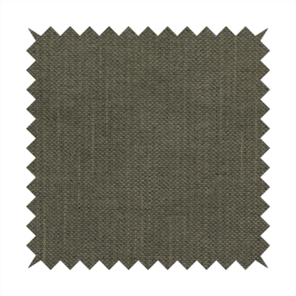 A textured woven fabric in a deep olive green or charcoal-olive hue.