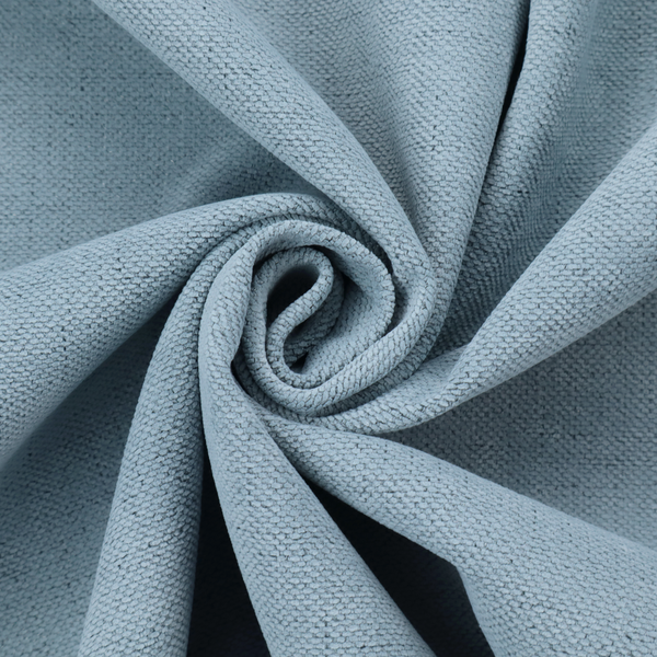 A textured woven fabric in a soft, light powder blue or serene sky blue shade.