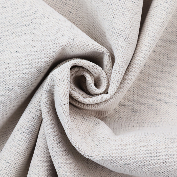 a textured woven fabric in a very light grey or soft ash shade.