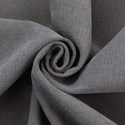 a textured woven fabric in a medium charcoal or slate grey shade.