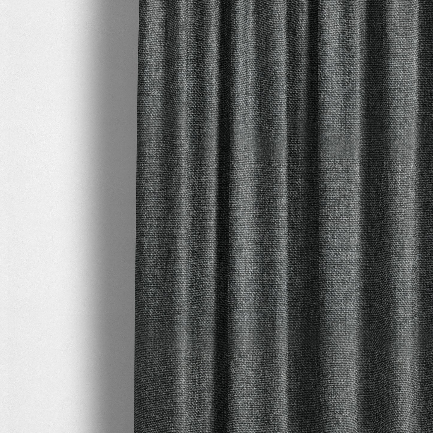 Astro Textured Basket Weave Plain Grey Colour Upholstery Fabric CTR-34 - Made To Measure Curtains