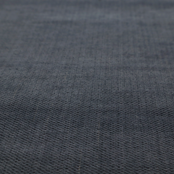 a textured woven fabric in a deep slate or dark charcoal grey shade.