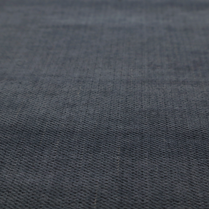 a textured woven fabric in a deep slate or dark charcoal grey shade.
