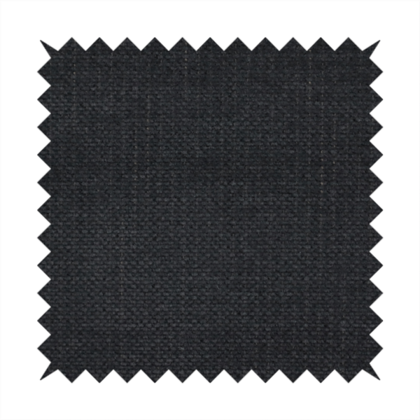a textured woven fabric in a near-black or extremely dark charcoal shade.