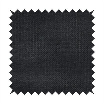 a textured woven fabric in a near-black or extremely dark charcoal shade.