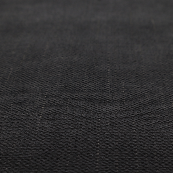 a textured woven fabric in a near-black or extremely dark charcoal shade.