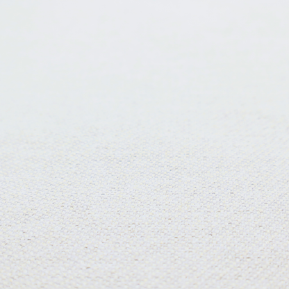 A white woven upholstery fabric with a subtle, textured grain.