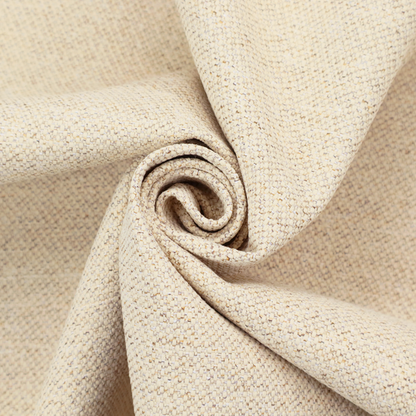 A light beige woven upholstery fabric with a dense, sandy texture.
