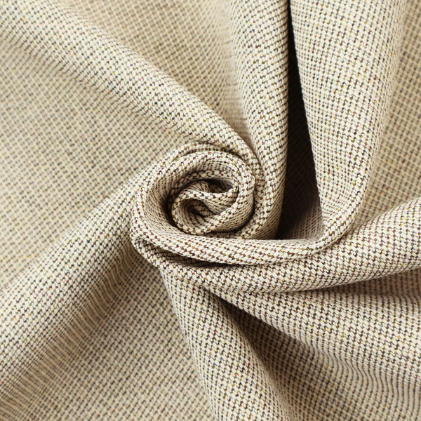 A multi-tonal, tan and olive woven upholstery fabric with a diagonal texture.