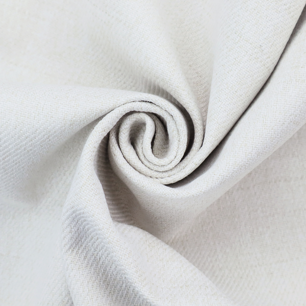 A light-coloured, off-white fabric with a fine, textured weave.