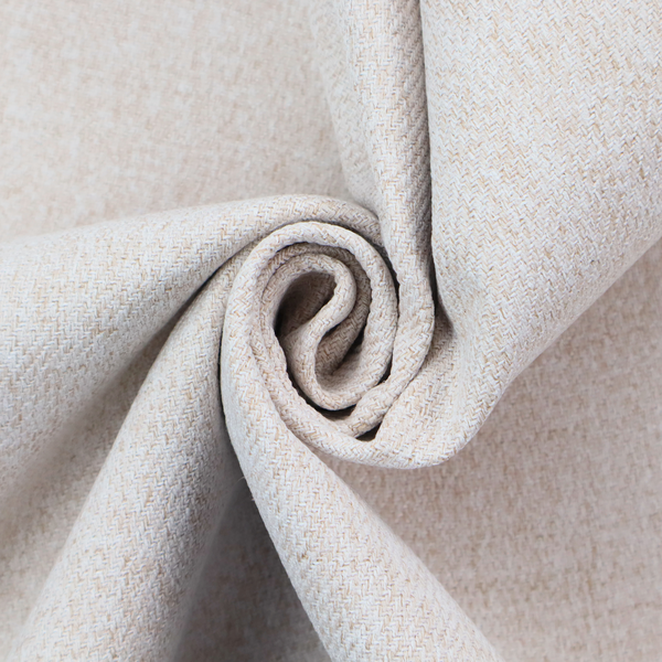 A light beige upholstery fabric with a fine, textured weave.
