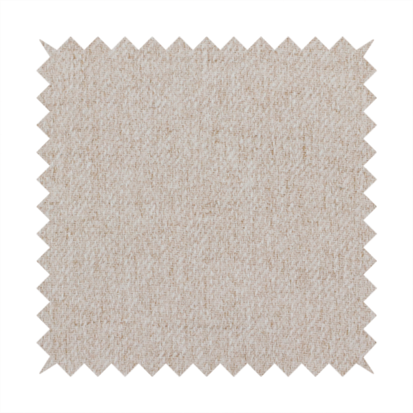 A light beige and tan upholstery fabric with a fine, multi-tonal textured weave.