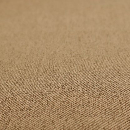 A golden-brown upholstery fabric with a dense, diagonal textured weave.