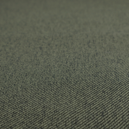 A dark forest green upholstery fabric with a dense, diagonal textured weave.