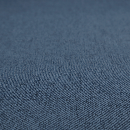 A navy blue upholstery fabric with a dense, diagonal textured weave.