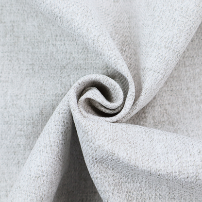 A light grey upholstery fabric with a fine, dense textured weave.