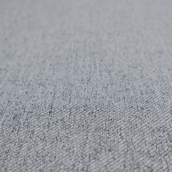 A mid-grey upholstery fabric with a dense, diagonal marled weave.