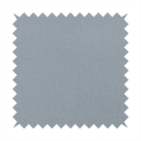 Boston Faux Leather Upholstery Fabric in a light grey colour, showcasing a fine pebbled grain texture.