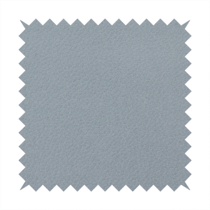 Boston Faux Leather Upholstery Fabric in a light grey colour, showcasing a fine pebbled grain texture.
