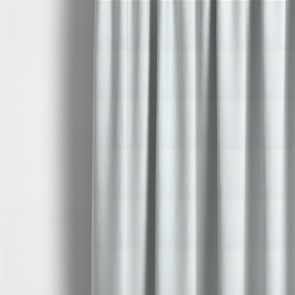 The fabric used to create these made-to-measure curtains is a solid white fabric with a distinct, tightly woven grid texture. The material features a uniform, grid-like pattern of tiny raised squares, reminiscent of Aida cloth or a textured linen blend, creating a subtle, clean, and matte finish across the entire surface.