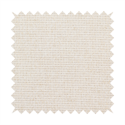 A cream or off-white fabric featuring a distinct, tightly woven grid texture. The material has a uniform, basket-weave style pattern with subtle variations in tone, creating a soft, warm, and matte finish across the entire surface.
