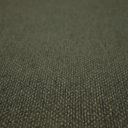 A deep olive or moss green fabric featuring a distinct, tightly woven grid texture. The material showcases a rich, multi-tonal, basket-weave style pattern with interlaced forest green and muted earthy threads, creating a natural, sophisticated, and matte finish across the entire surface.