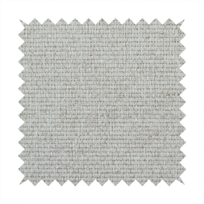 A light silver-grey or ash-grey fabric featuring a distinct, tightly woven grid texture. The material showcases a multi-tonal, basket-weave style pattern with blended cool grey and subtle pale threads, creating a clean, neutral, and matte finish across the entire surface.