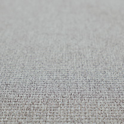 A mid-grey or stone-grey fabric featuring a distinct, tightly woven grid texture. The material showcases a multi-tonal, basket-weave style pattern with blended cool grey, taupe, and subtle white threads, creating a grounded, textured neutral, and matte finish across the entire surface.