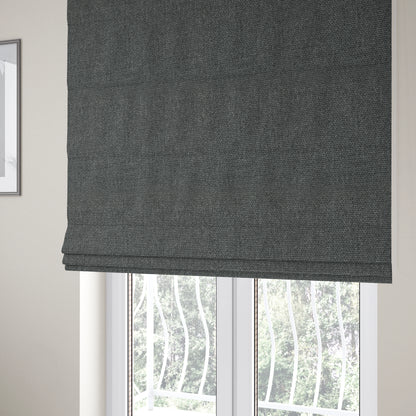 Astro Textured Hopsack Plain Grey Colour Upholstery Fabric CTR-35 - Roman Blinds