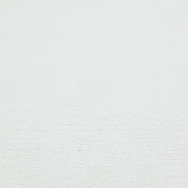 A textured fabric swatch in a crisp, clean white or off-white colour. The material features a dense, uniform nubby weave with a soft, matte finish, creating a bright and minimalist appearance.